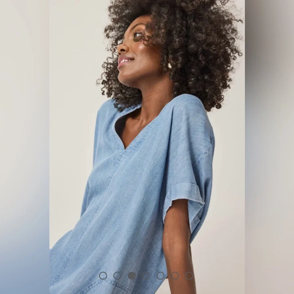 Splendid Lauren Indigo Mini Dress.  Size Small NWT - Picture 4 of 15